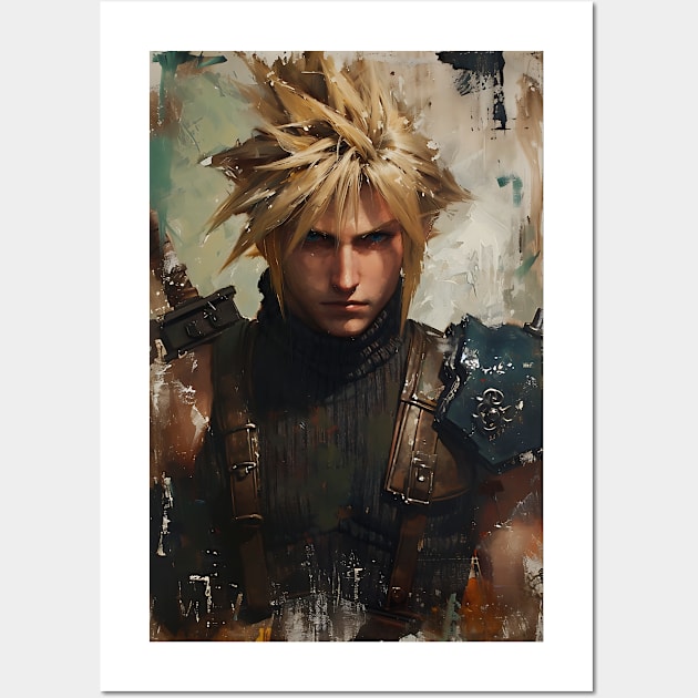 FF7 Rebirth Cloud Strife Wall Art by moreirapod